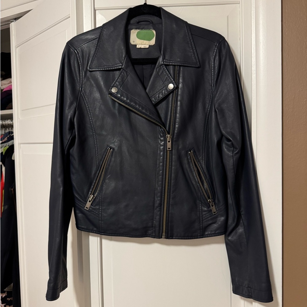 Anthropologie Black Leather Jacket